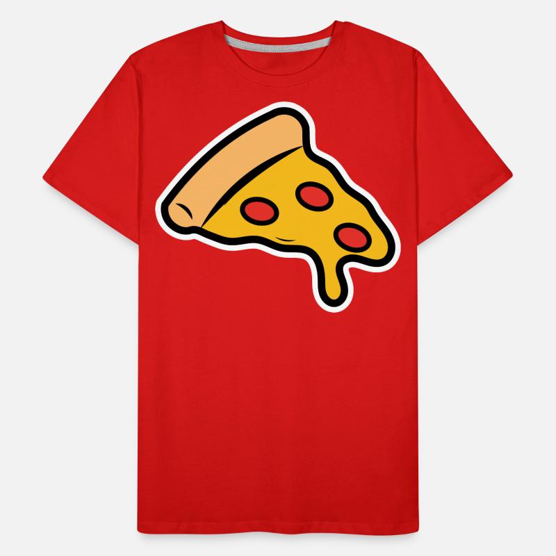 Pizza Drawing Gift Idea Men's Premium Organic T-Shirt