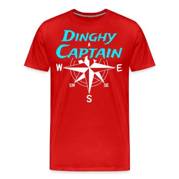 Dériveur Capitaine Capitaine Sailor Skipper - T-shirt bio Premium Homme - rouge - Devant - Damien (186cm)