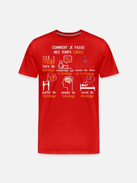 DIY Freizeit DIY Geschenk - Männer Premium Bio T-Shirt - Rot