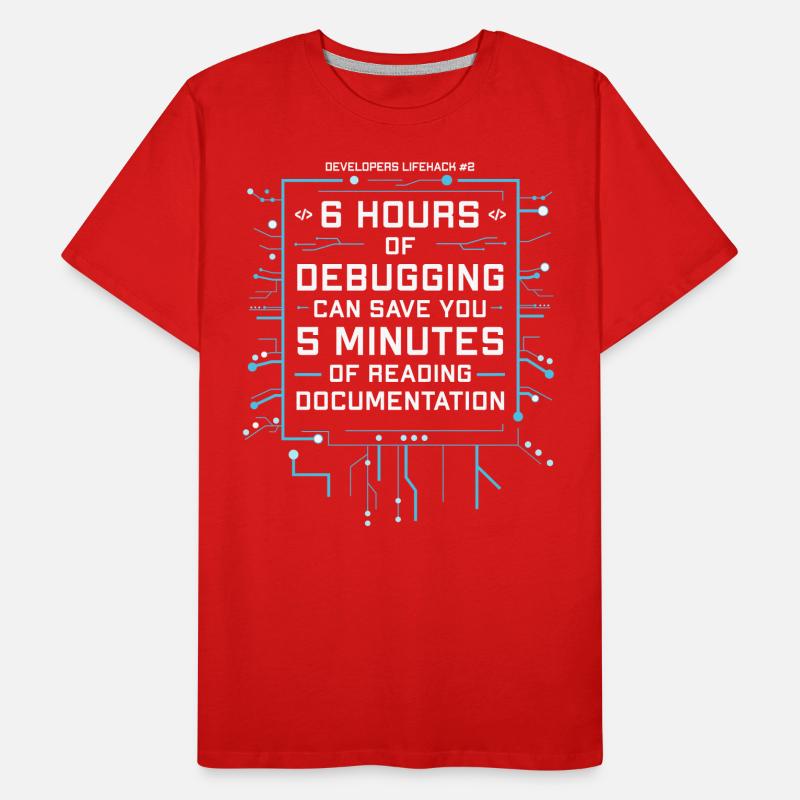 Programmierer Humor Coding Witze Entwickler Männer Premium Bio T-Shirt