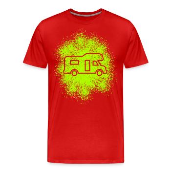 Alcove motorhome - Men's Premium Organic T-Shirt - red - Front - Damien (186cm)