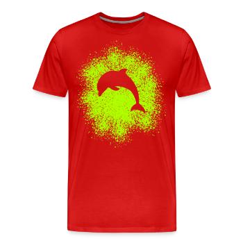 Dauphin - T-shirt bio Premium Homme - rouge - Devant - Damien (186cm)