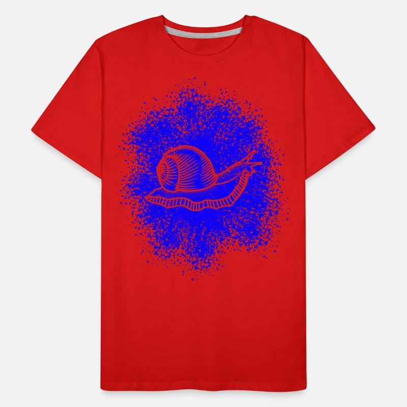 Snail with snail shell Men's Premium Organic T-Shirt