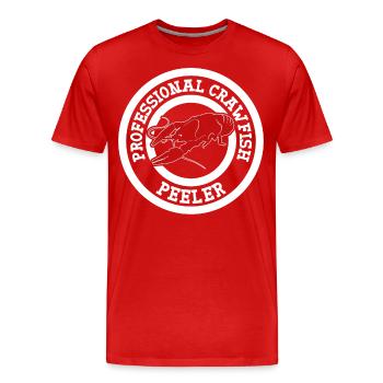 Professional Crawfish Peeler Louisiana Flusskrebs - Männer Premium Bio T-Shirt - Rot - Vorne - Damien (186cm)