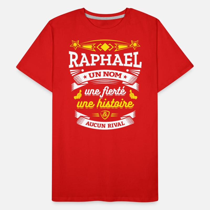 RAPHAEL UN NOM UNE FIERTÉ AUCUN RIVAL T-shirt bio Premium Homme