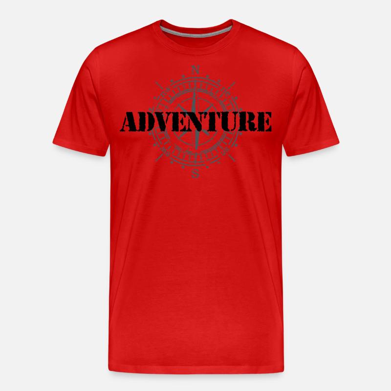 Abenteuer - Männer Premium Bio T-Shirt - Rot