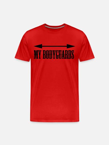 My Bodyguards - Männer Premium Bio T-Shirt - Rot