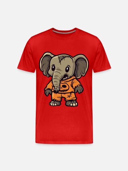 Mammoth Halloween Comic Funny - Men's Premium Organic T-Shirt - red