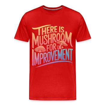 Pilz Pilze Funghi Champignon - Männer Premium Bio T-Shirt - Rot - Vorne - Damien (186cm)