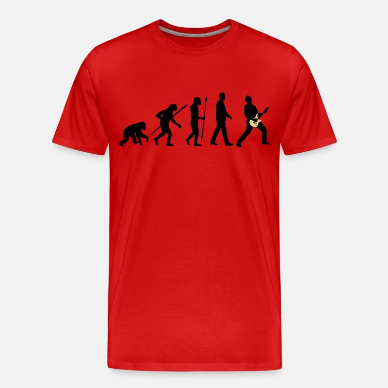 evolution_rocks_032012_d_2c - Männer Premium Bio T-Shirt - Rot