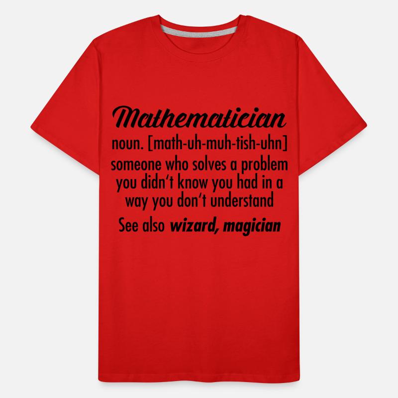 Mathematician - Definition T-shirt bio Premium Homme