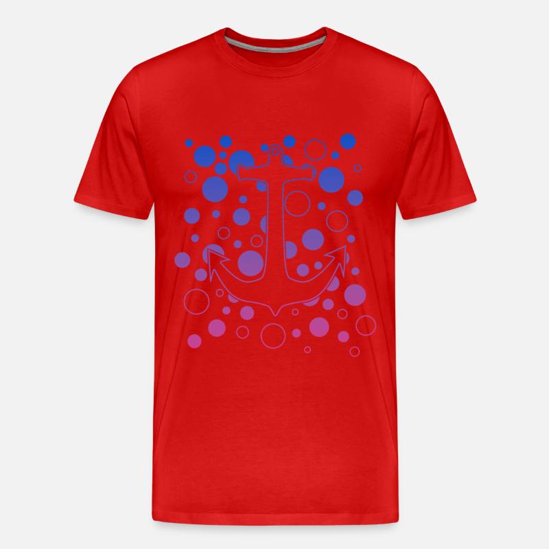 Anker - Männer Premium Bio T-Shirt - Rot