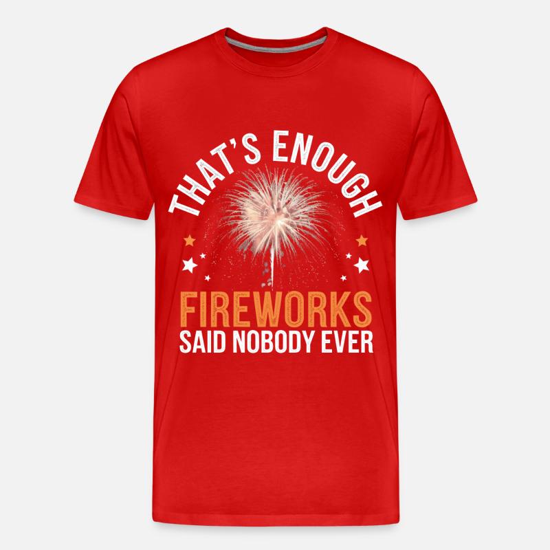 Pyrotechnics Fireworks Pyrotechnics - Men's Premium Organic T-Shirt - red