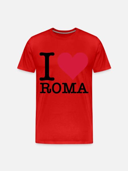 Ich liebe Rom - Männer Premium Bio T-Shirt - Rot