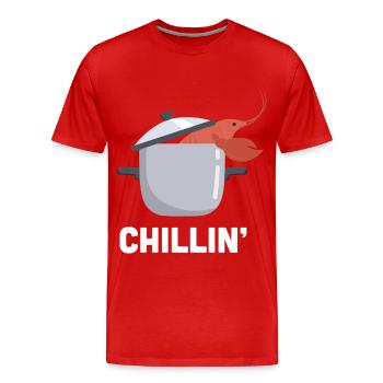 Hummer Chillin Hummer Languste Meeresfrüchte - Männer Premium Bio T-Shirt - Rot - Vorne - Damien (186cm)