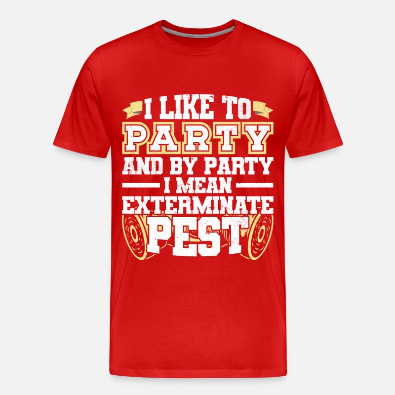 Schädlingsbekämpfung Beruf | Kammerjäger Geschenke - Männer Premium Bio T-Shirt - Rot