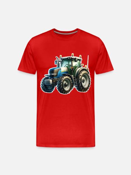 Tractor - Men's Premium Organic T-Shirt - red
