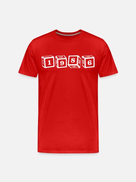 1976 50th Birthday - Men's Premium Organic T-Shirt - red