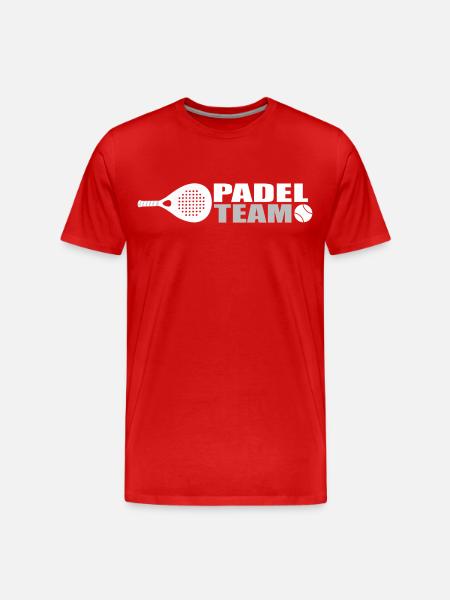 Padel-Team - Männer Premium Bio T-Shirt - Rot