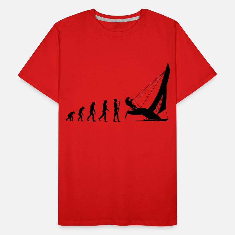Cat Evolution Männer Premium Bio T-Shirt