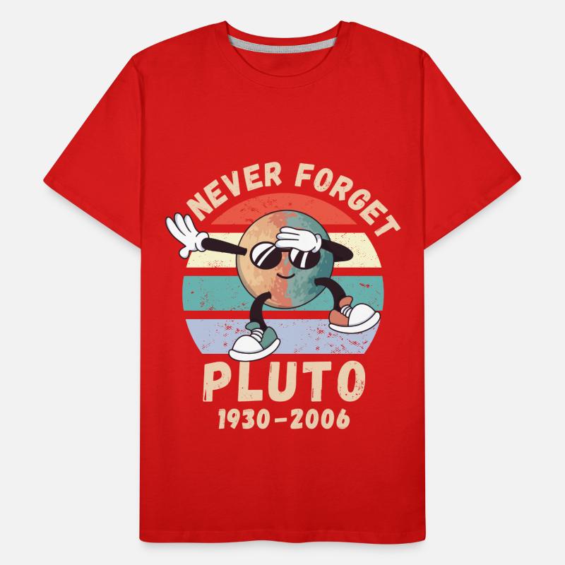 Pluto Never Forget 1930 - 2006 Men's Premium Organic T-Shirt