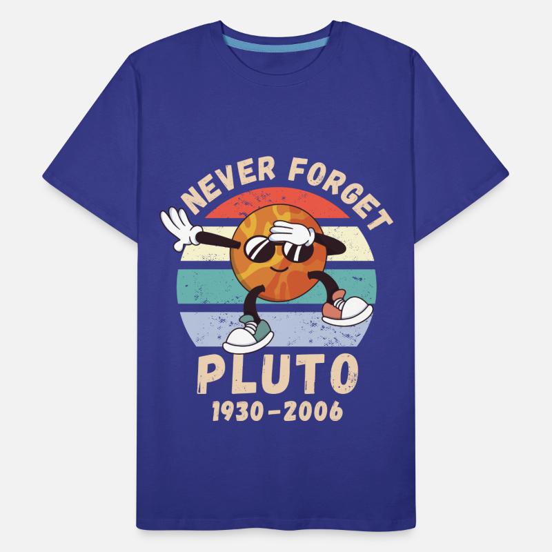 Pluto Never Forget 1930 - 2006 Men's Premium Organic T-Shirt