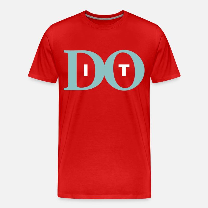 Tu es - Männer Premium Bio T-Shirt - Rot