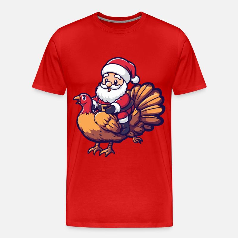 Truthan Weihnachtsmann - Männer Premium Bio T-Shirt - Rot