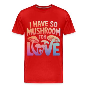 Pilz Pilze Funghi Champignon - Männer Premium Bio T-Shirt - Rot - Vorne - Damien (186cm)