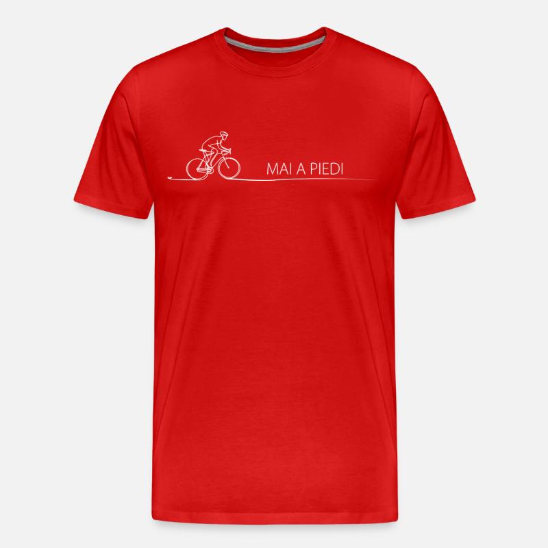 Radfahrer Spruch Geschenkidee Fahrrad - Männer Premium Bio T-Shirt - Rot