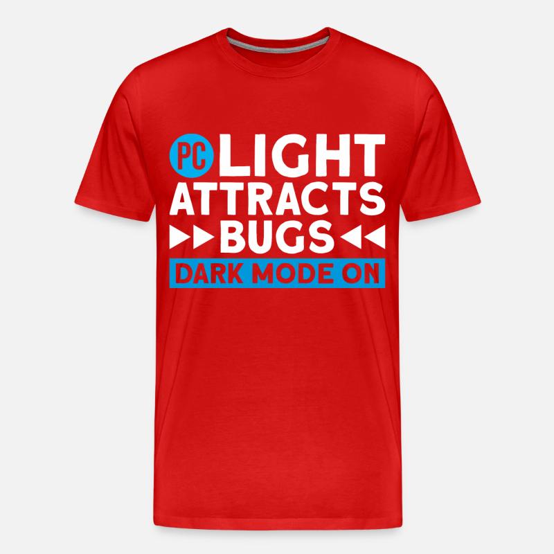 Computer Coding Programmer - Men's Premium Organic T-Shirt - red