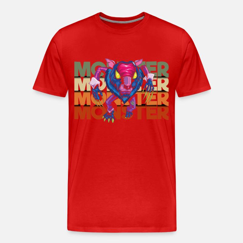 Süß Bunt Große Schwester - Männer Premium Bio T-Shirt - Rot