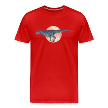 Tyrannosaurus Rex Mächtiges Raubtier - Männer Premium Bio T-Shirt - Rot - Vorne - Damien (186cm)