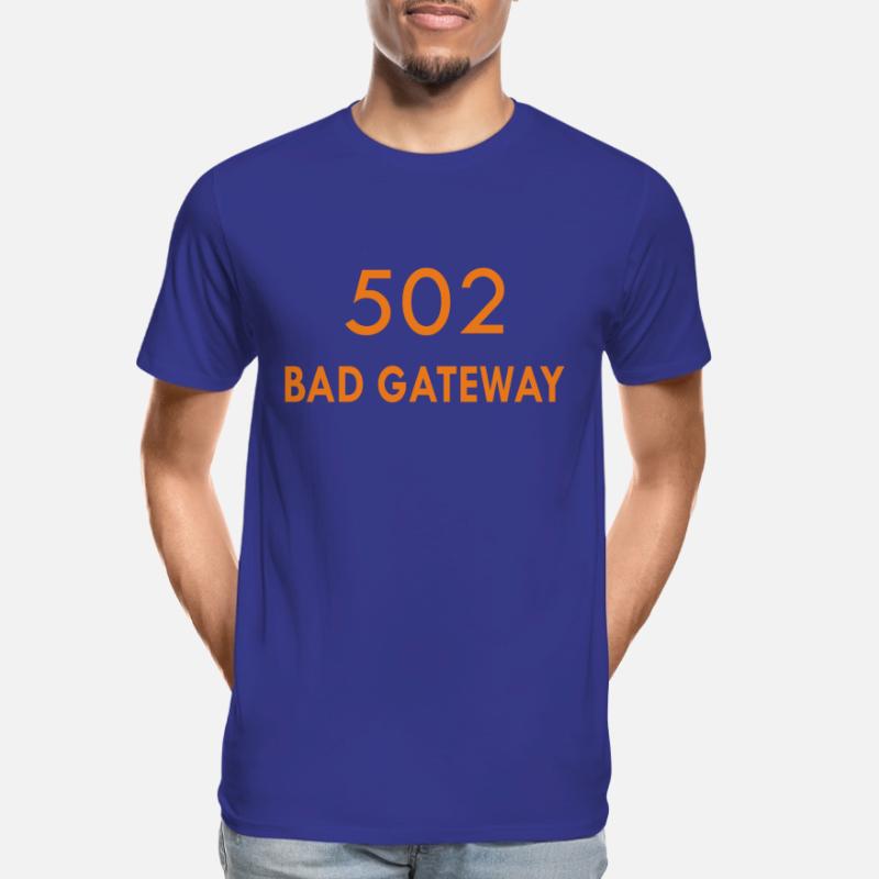 Error 502 Bad Gateway HTTP Statuscode Männer Premium Bio T-Shirt