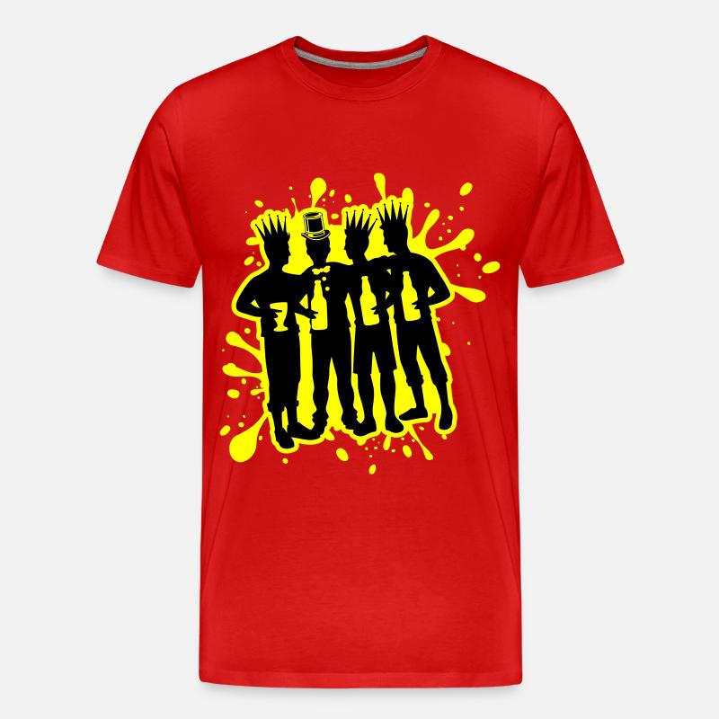 Bachelor Bräutigam Team Junggesellen - Männer Premium Bio T-Shirt - Rot