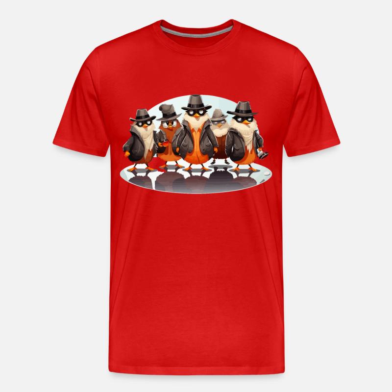 Die Kaffee-Ermittler - Männer Premium Bio T-Shirt - Rot