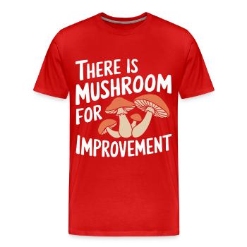 Pilz Pilze Funghi Champignon - Männer Premium Bio T-Shirt - Rot - Vorne - Damien (186cm)