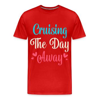 Kreuzfahrt Kreuzfahrtschiff - Männer Premium Bio T-Shirt - Rot - Vorne - Damien (186cm)