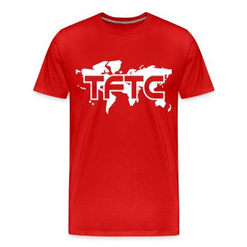 TFTC - 1color - 2011 - Men's Premium Organic T-Shirt - red - Front - Damien (186cm)