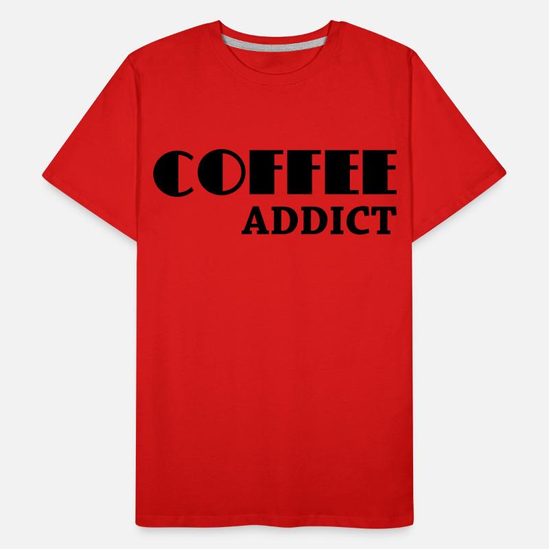 Coffee Addict Men's Premium Organic T-Shirt