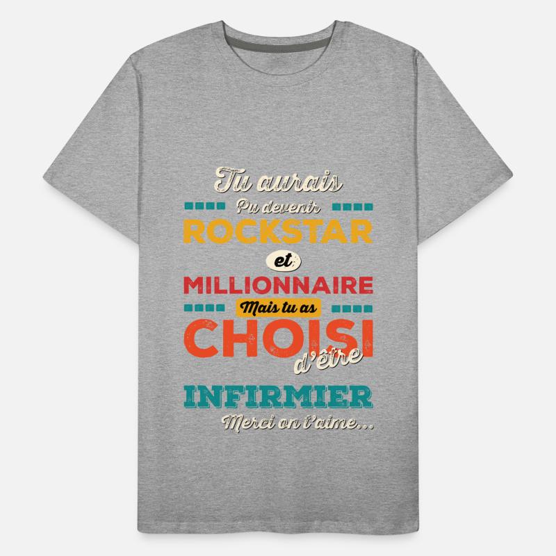 Krankenschwester Männer Premium Bio T-Shirt