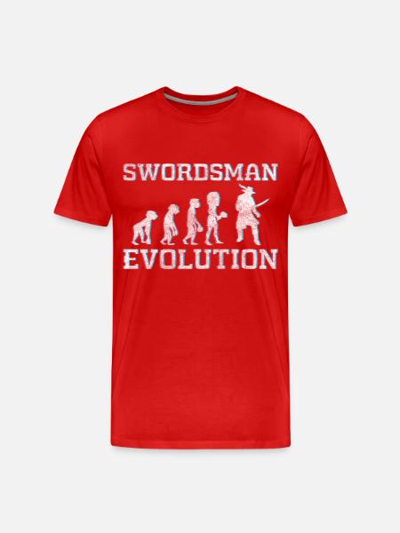 Sword Axe Japan Win - Men's Premium Organic T-Shirt - red