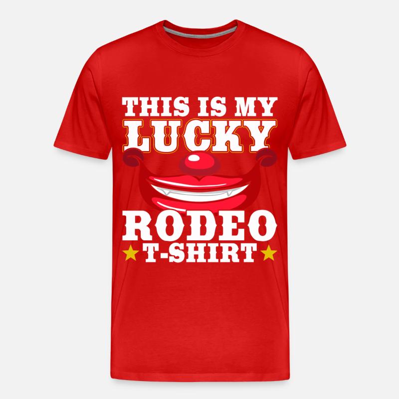 Cowboy - Männer Premium Bio T-Shirt - Rot