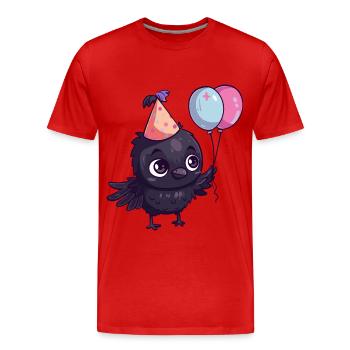 Bande dessinée d’anniversaire Raven Crow - T-shirt bio Premium Homme - rouge - Devant - Damien (186cm)
