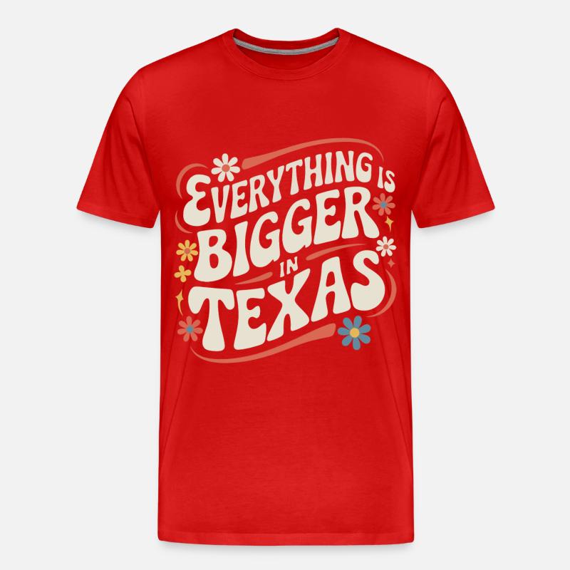 Texas State Texans Texas - Men's Premium Organic T-Shirt - red