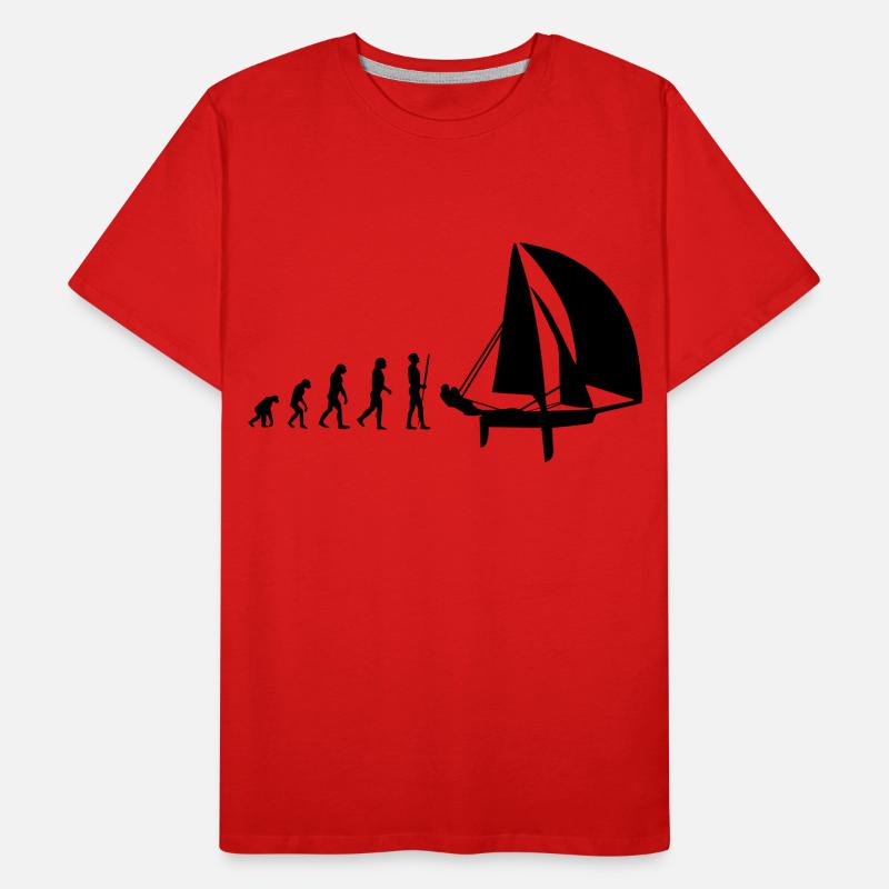 Dinghy Evolution Männer Premium Bio T-Shirt