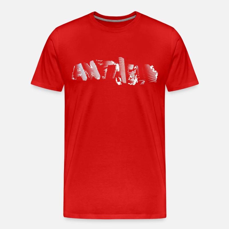 ANTIHELD - Männer Premium Bio T-Shirt - Rot