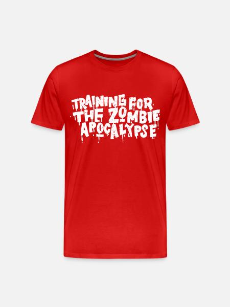 Training For The Zombie Apocalypse - Men's Premium Organic T-Shirt - red