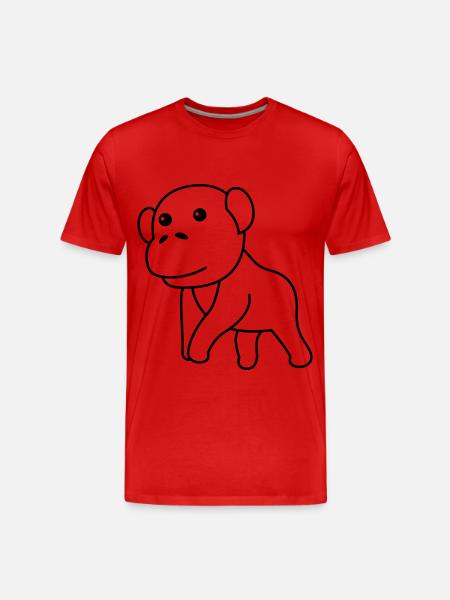Gorilla Comic - T-shirt bio Premium Homme - rouge