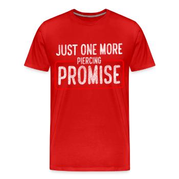 Piercing Needle Profession Body - Men's Premium Organic T-Shirt - red - Front - Damien (186cm)